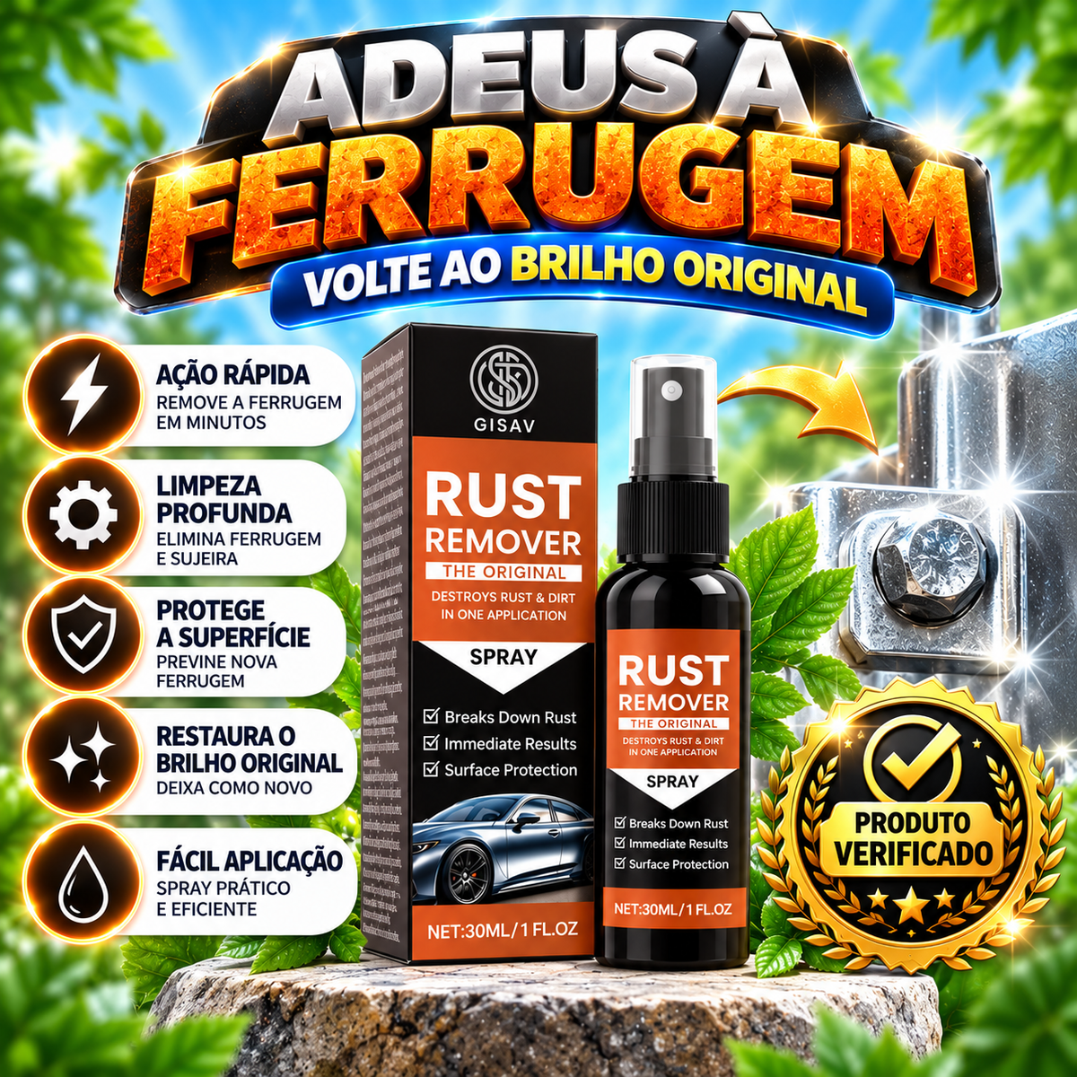 Spray Removedor de Ferrugem