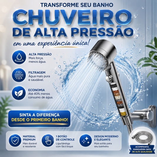 Chuveiro de alta pressão
