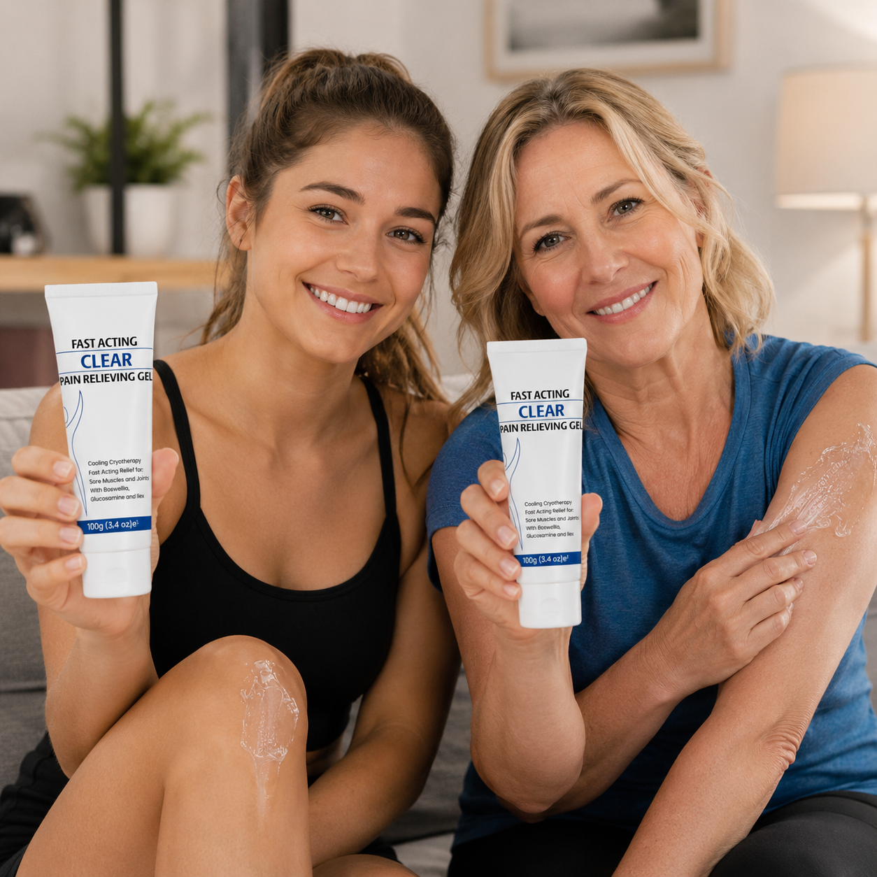 Gel para aliviar a dor com crioterapia refrescante