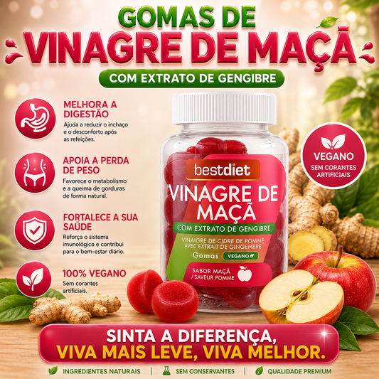 Gomas de vinagre de maçã