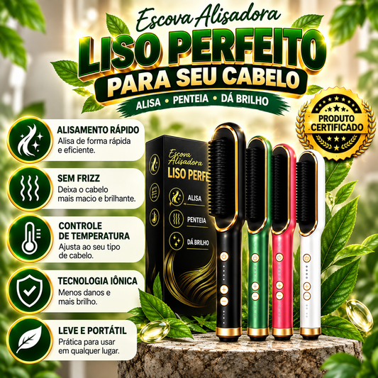 Escova de Alisamento de Cabelo