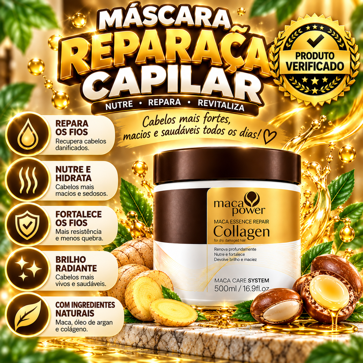 Máscara de Recuperação de Cabelo