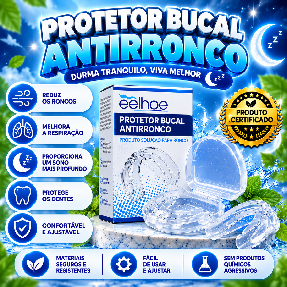 Protetor Bucal Antirronco