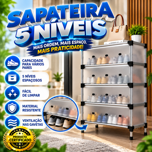Sapateira de 5 níveis