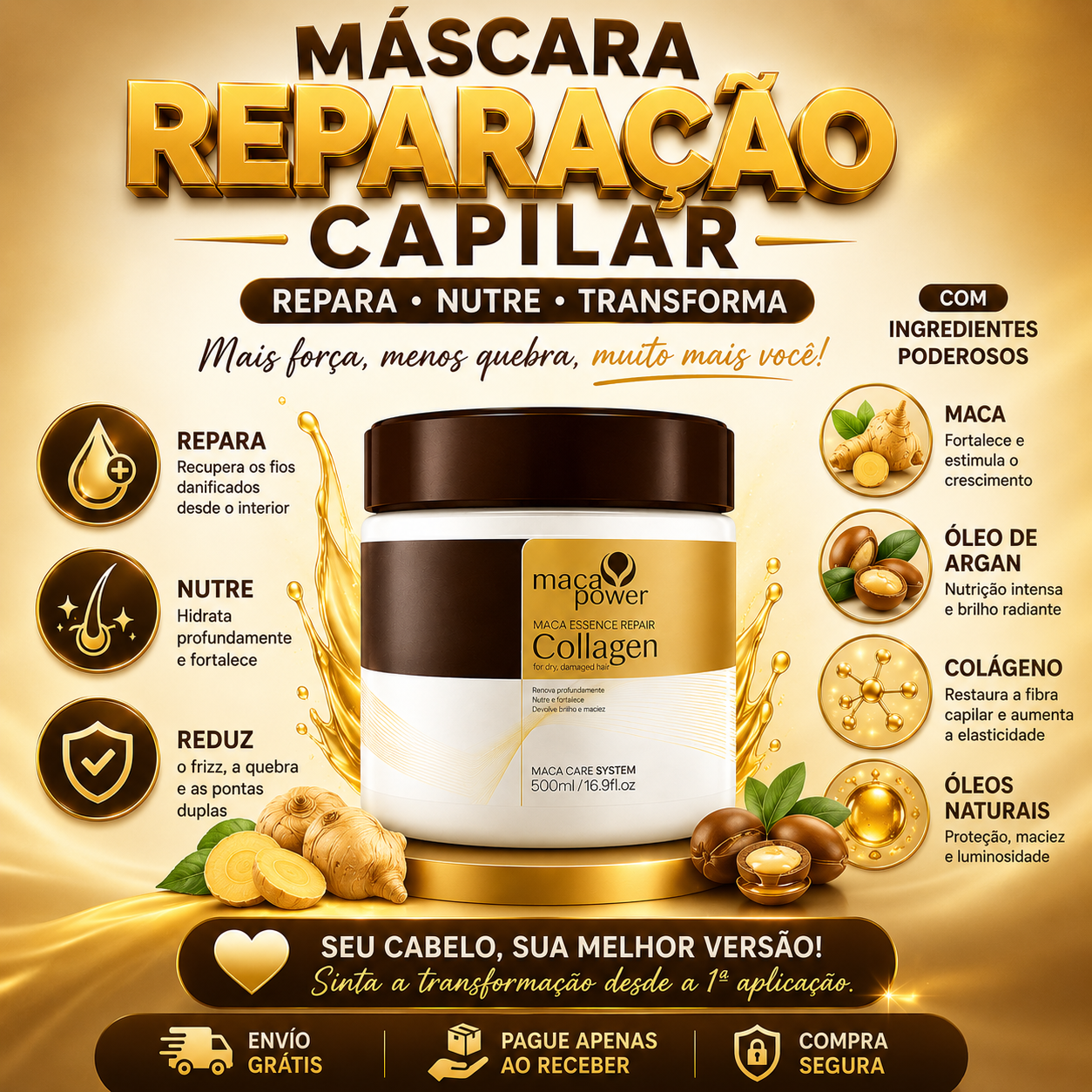 Máscara de Recuperação de Cabelo