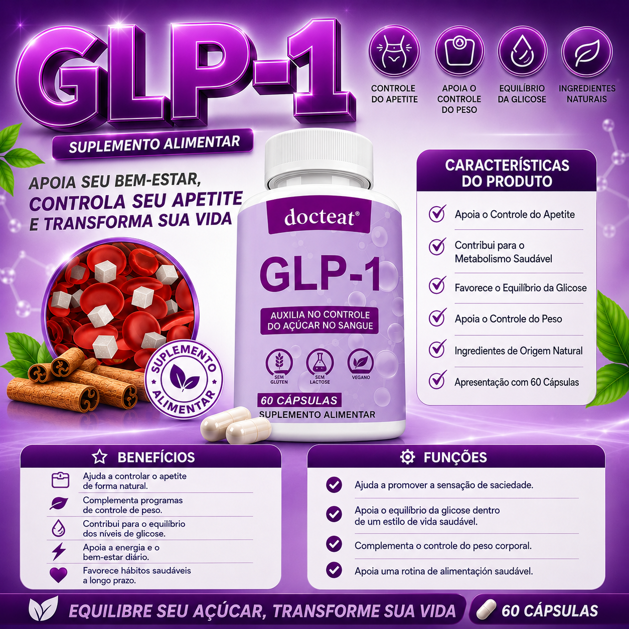 Suplemento Alimentar de GLP-1