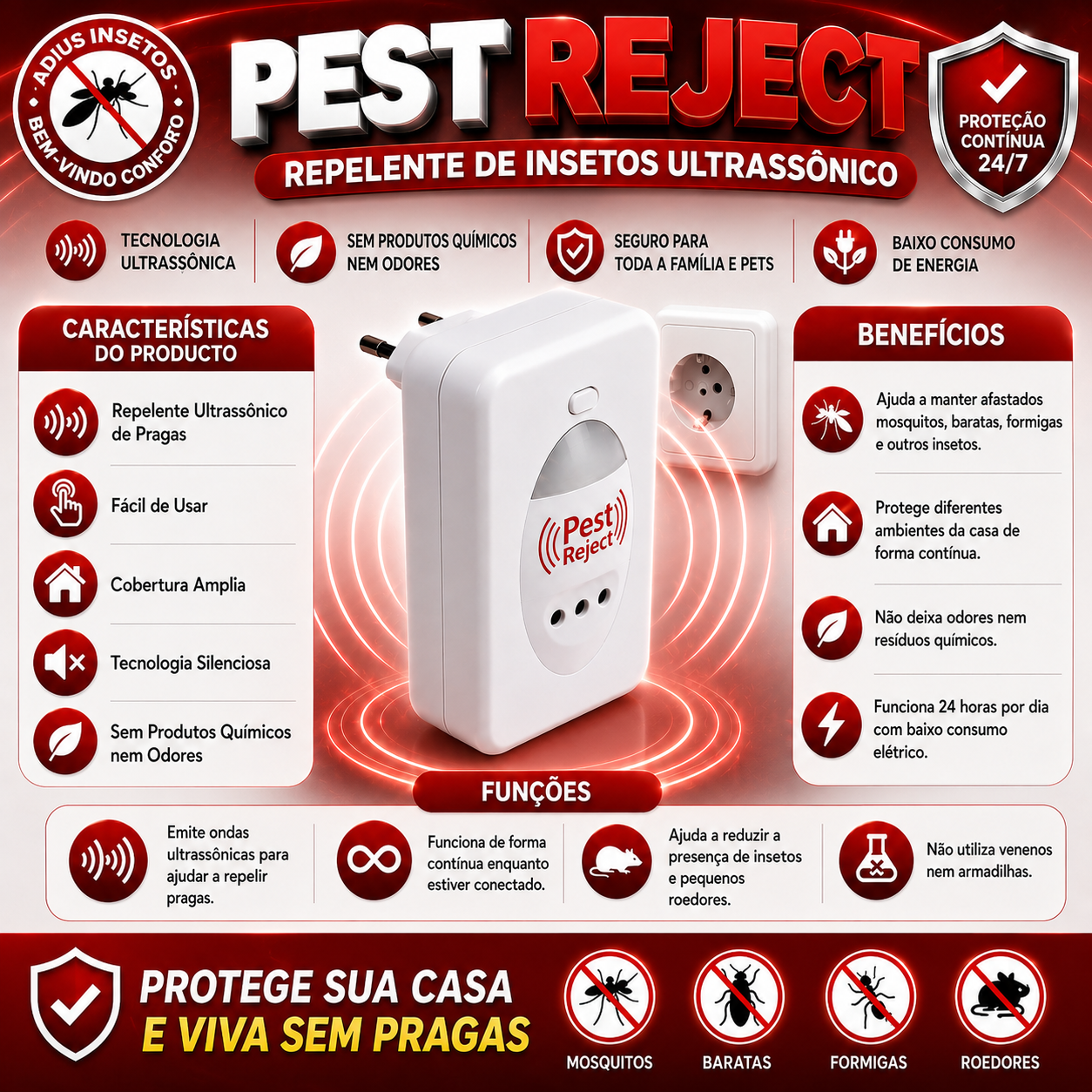 Repelente de Insetos Pest Reject