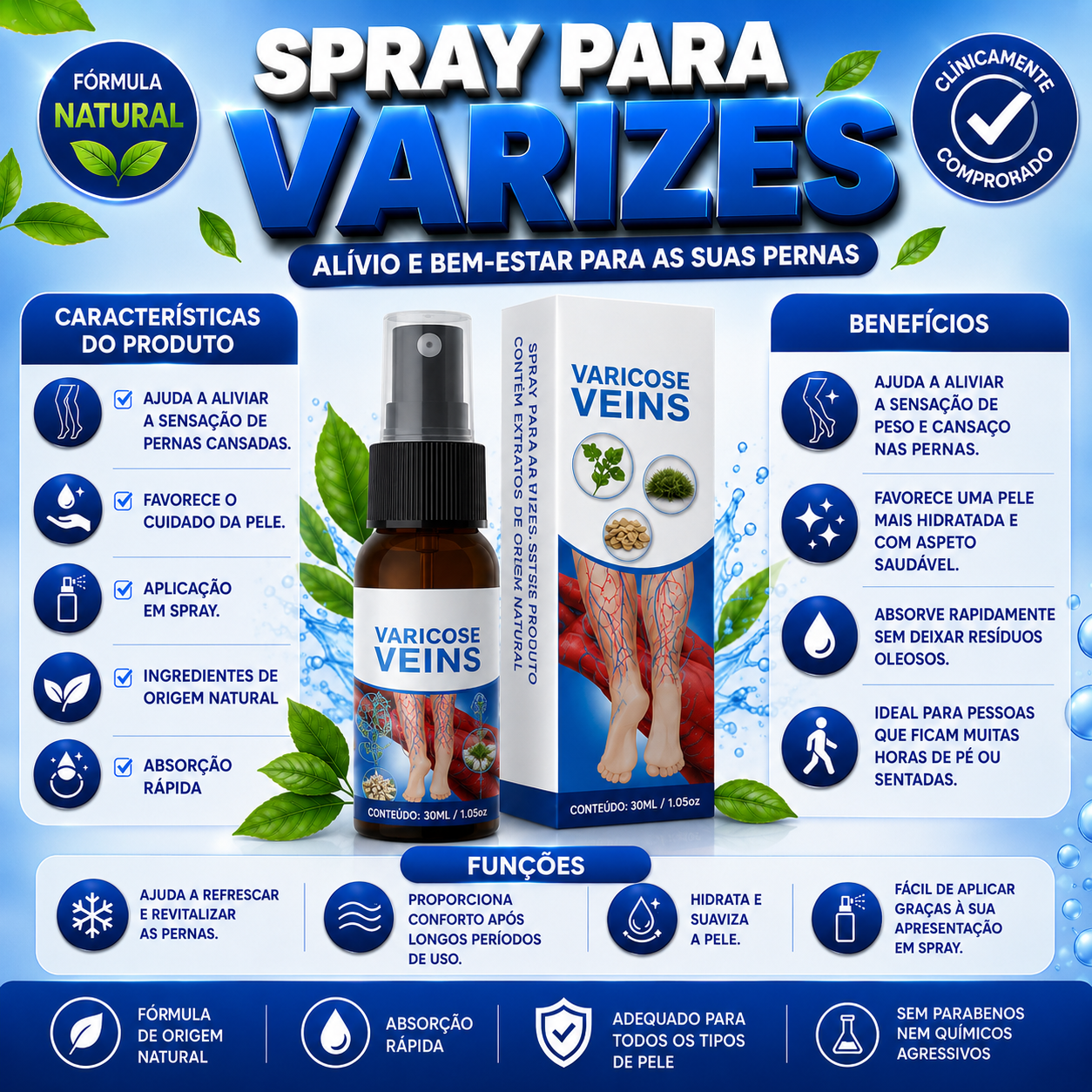 Spray para Varizes