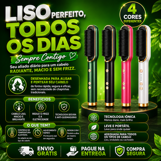Escova de Alisamento de Cabelo