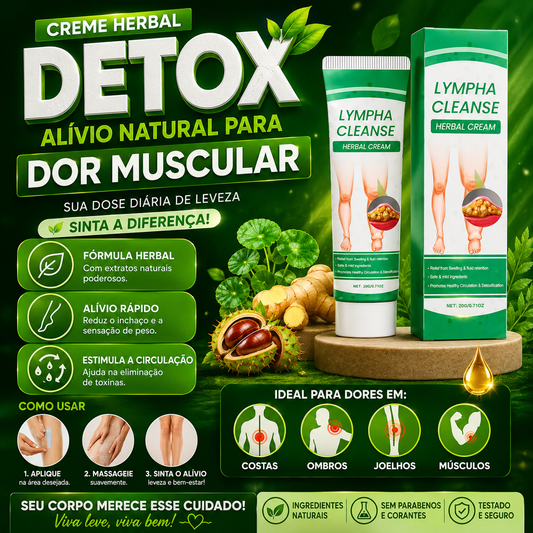 Creme Herbal Detox dor Muscular