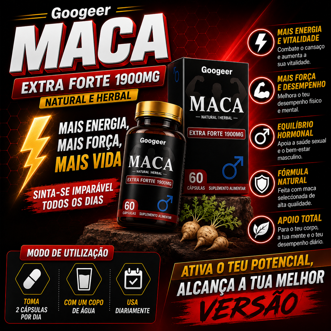Sup Maca extra strength 1900mg