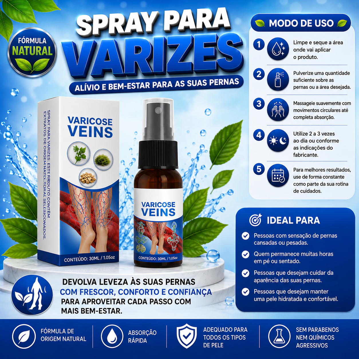 Spray para Varizes