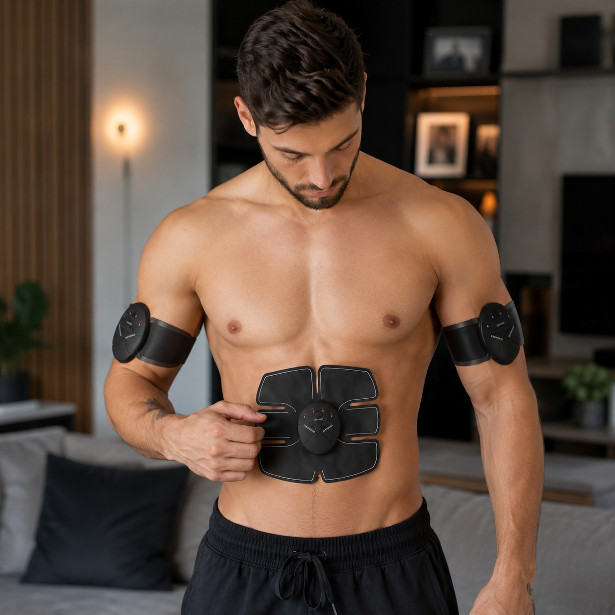 Estimulador muscular para treino abdominal